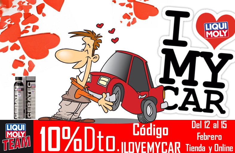 Cuida tu coche por San Valentin!  Con 10%Dto del 12 al 15 de febrero